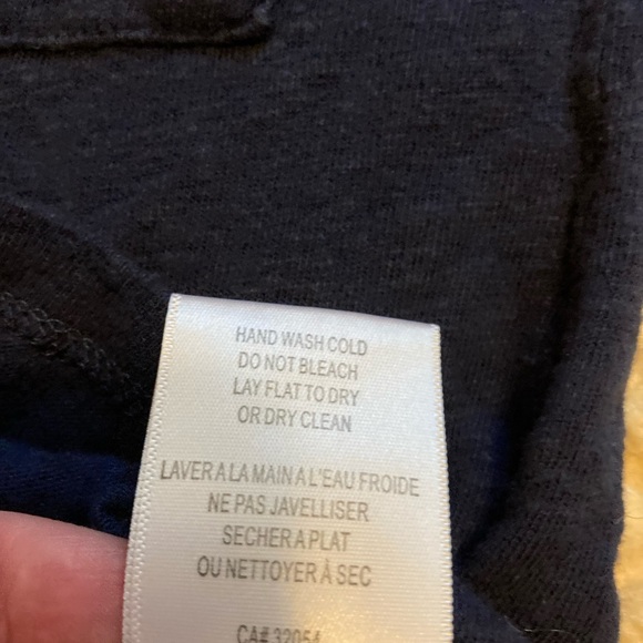 ACOS&A Navy Blue Top with White Stitching - Picture 5 of 6